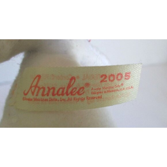 Vintage Annalee Patriotic Mouse Plush Doll 7" 2005 Uncle Sam Hat & Bow Red White - Picture 9 of 9